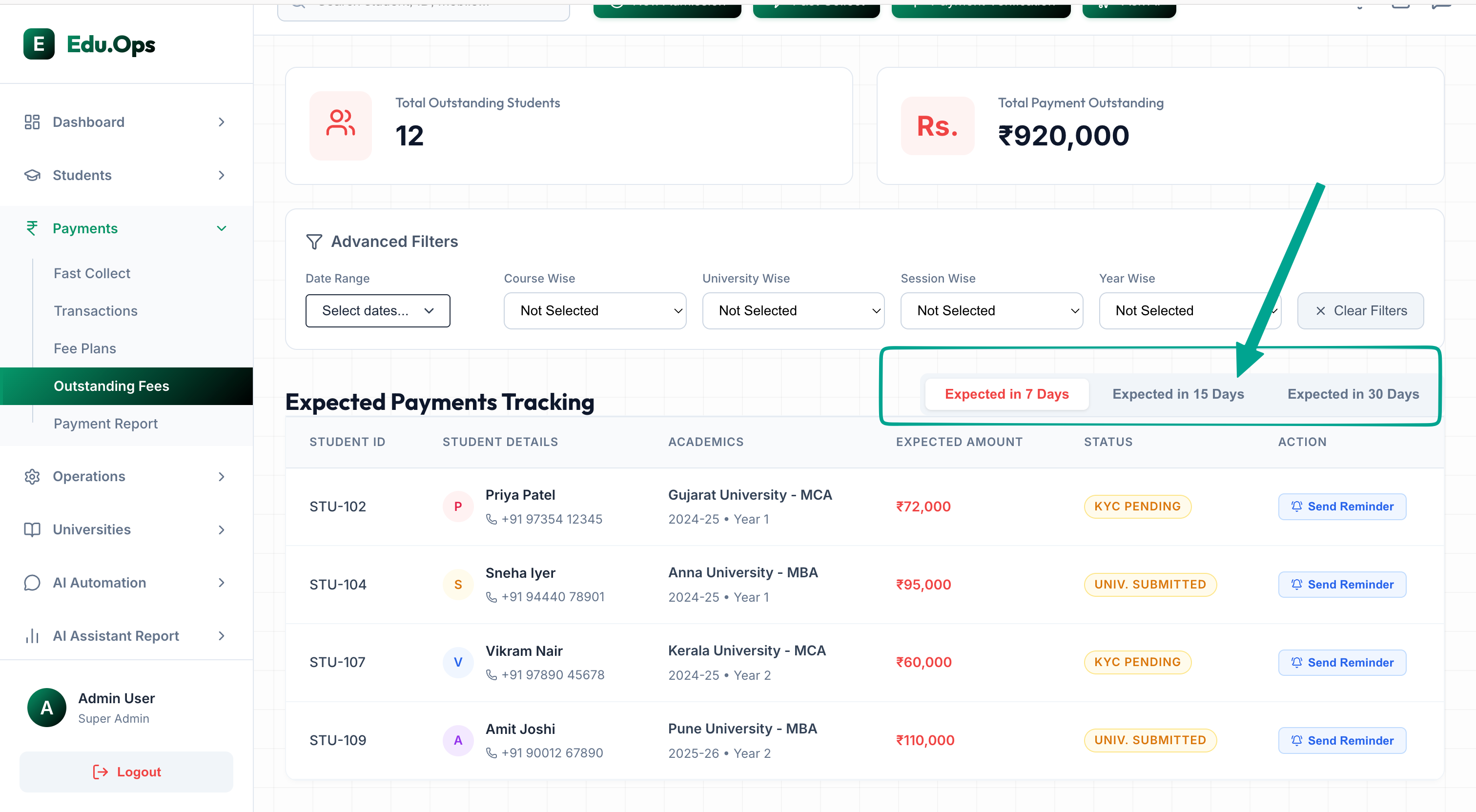 Audit UI